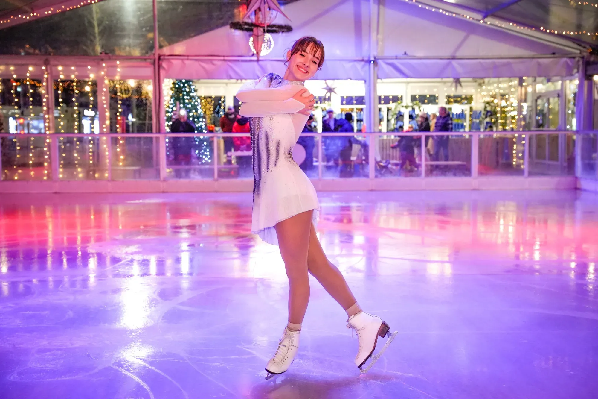 A skating show at the Woking rink